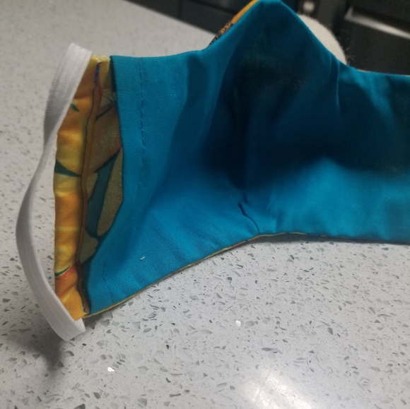 Reusable sunflower face mask filter pocket - Picture 2 of 4